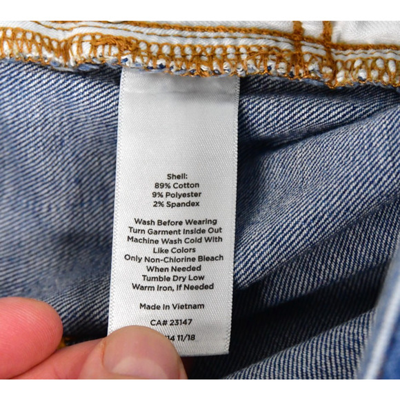 Talbots Flawless Jeans Womens 16W (37x24) Straight Crop Curvy Blue Denim - Picture 6 of 9